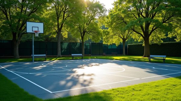 Aménager un terrain de basketball extérieur qui dure dans le temps