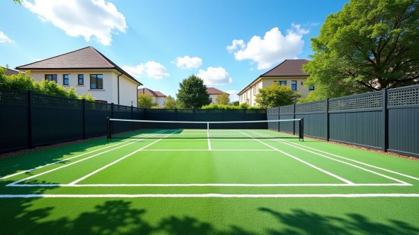 Installer un terrain de badminton chez soi : tracé, sol et filet