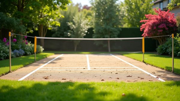 Installer un terrain de badminton chez soi : tracé, sol et filet