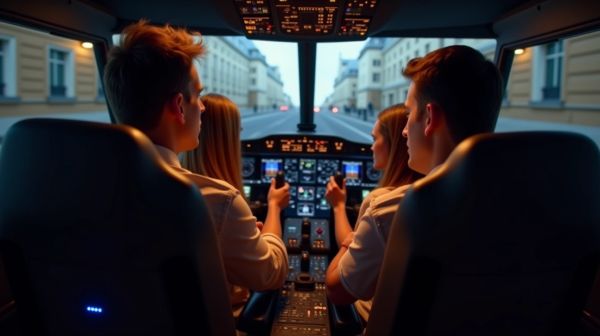 Sensations fortes à Paris : tester le pilotage sur simulateur entre amis